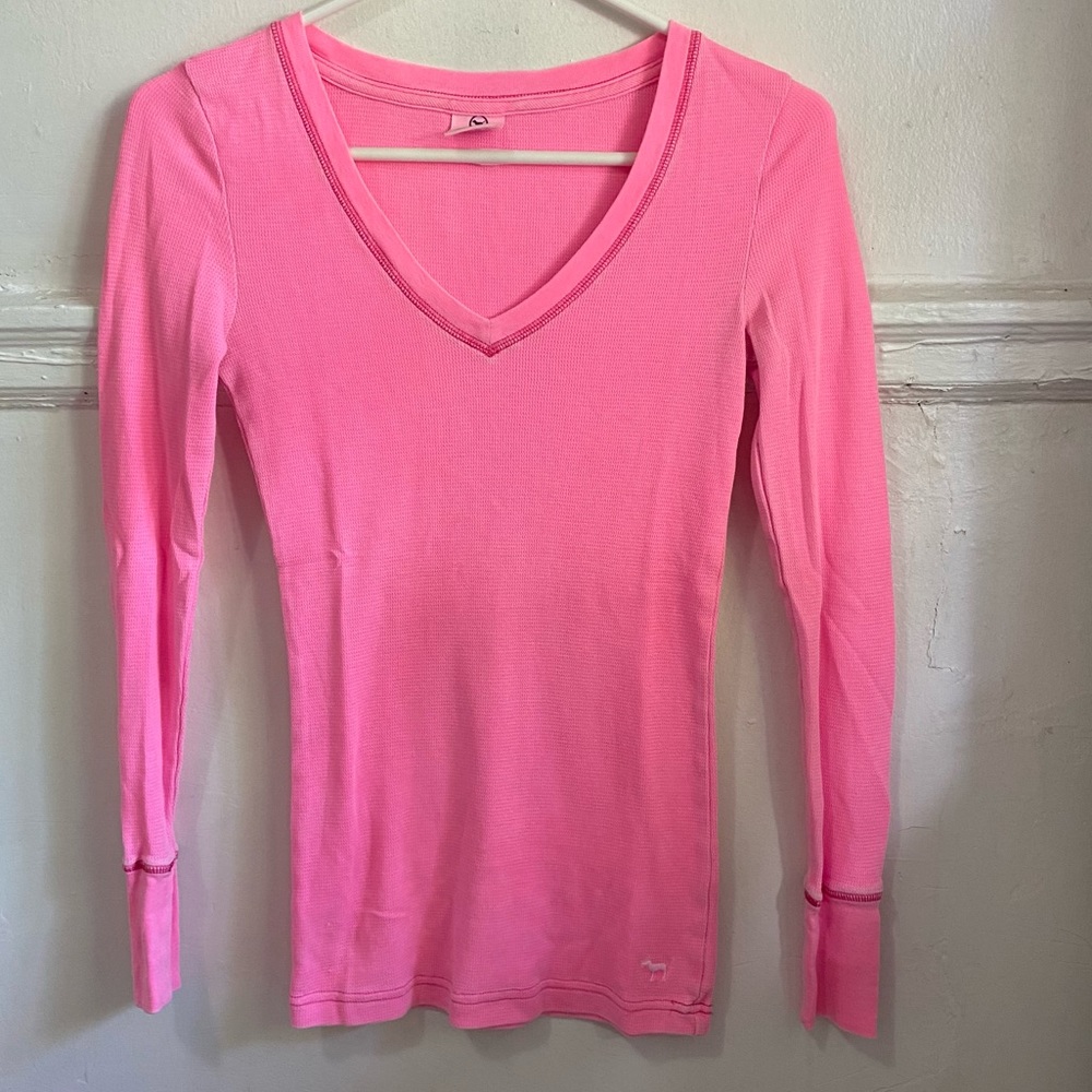Pink by Victoria’s Secret Waffle-Knit Thermal Shirt